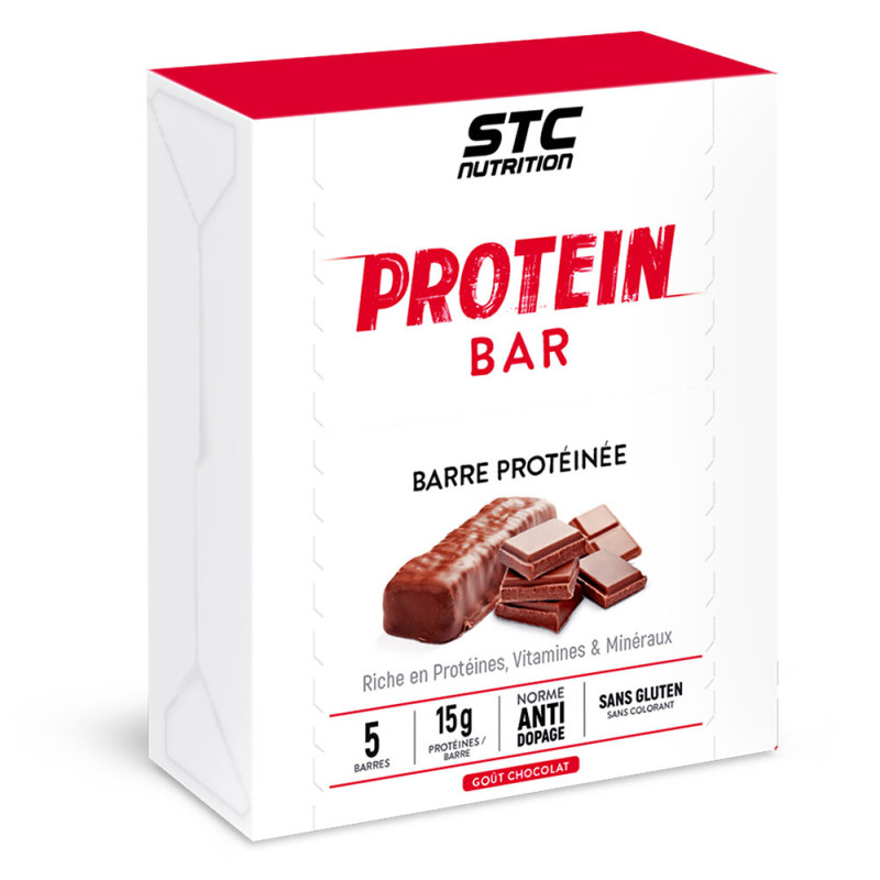 PROTEIN BAR - Barres Hyperprotéinées - 5 barres de 45g - STC Nutrition